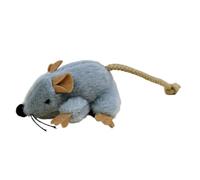 Realistic Mouse Cat Toy Plush Moving Tail Built In Sound Plaything