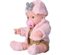 Realistic Reborn Baby Doll Fashion 12in Washable White Girl Soft Body Toy for Kids Birthday Gift(Q12G-003C-026 Pink )