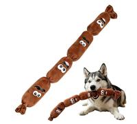 Realistic Sausage Dog Toy - Squeaky Interactive Chew Tool, Soft Texture Satisying Plaything, Realistic Food Shape Fetch Accessory, Boredom Reducing Pet Device for Home House Bedroom Indoor Outdoor