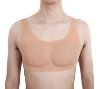 Realistic Silicone Muscle Suit Fake Chest Vest