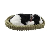 Realistic Sleeping Plush Breathing Dog | Interactive Puppy Stuffed Animal With Sound | Calm Comfort Toy For Kids & Adults For Bedtime, Sleep Time, Travel, Car, Road Trip, Birthday & Christmas