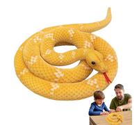 Realistic Snake Plush - Giant Anaconda Stuffed Animal, Doll | 190cm Long Toy with Soft Fabric, Large for Kids Adults Prank Props, Birthday Halloween