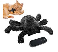 Realistic Spider Toy, Interactive Game Toy, 2.95 Inches USB Rechargeable Moving Spider with Realistic Design, Plush Electronic Pet =, Light Effect Interactive with Fun Style, Kids Prank for Indoor