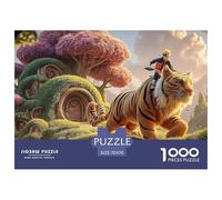 Realistic Style Full-Body Photo of Naruto 1000 Pcs Carton Extra-épais Lot de Puzzles Fantasy Tiger Rider Stimulant Et Éducatif Jeu Créatif Puzzles pour Adultes Et Enfants 70x50cm/1000pcs
