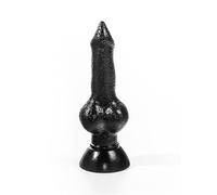 Realistischer Dildo Animaldildo Schäferhundpenis schwarz 27 x 4,3 cm