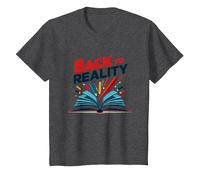 Réalité de la rentrée Scolaire : Fournitures Amusantes pour étudiants T-Shirt, Enfant, Chiné Foncé, 6 Ans