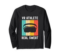 Réalité virtuelle Athlète Geek Gamer Retro VR Gaming Manche Longue