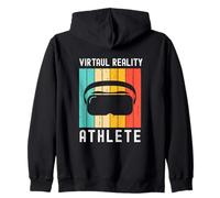 Réalité virtuelle Athlète Geek Gamer Retro VR Gaming Sweat à Capuche