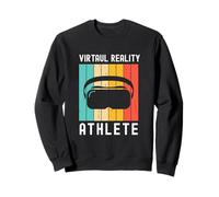 Réalité virtuelle Athlète Geek Gamer Retro VR Gaming Sweatshirt
