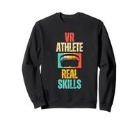 Réalité virtuelle Athlète Geek Gamer Retro VR Gaming Sweatshirt