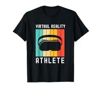 Réalité virtuelle Athlète Geek Gamer Retro VR Gaming T-Shirt
