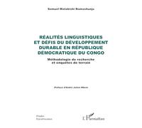 Réalités linguistiques et défis du développement durable en République Démocratique du Congo: Méthodologie de recherche et enquêtes de terrain