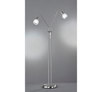 Reality Antibes Lampadaire Antibes Modern 2 Lumières Multi Bras Nickel Mat Gris