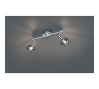Reality Brest Spot De Plafond Double Moderne À 2 Lumières Brest Chrome Gris