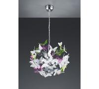 Reality Butterfly Plafonnier Suspendu Moderne À 4 Lumières Butterfly Chrome Gris