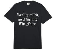 Reality Called So I Went to The Faire Joust Medieval Comfort Colors Adult Heavyweight T-Shirt