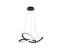 Reality Course Plafonnier Suspendu Led Moderne Course, Noir Mat, 4000k Multicolore