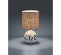 Reality Esna Lampe De Table Esna Modern Love Avec Abat-Jour Rond Gris