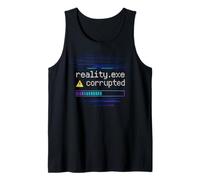 Reality Exe Corrupted Glitch Error Techcore Art Code Débardeur