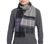 REALITY&FANTASY Couverture en cachemire et 100% laine d'agneau douce plaid tartan écharpe d'hiver pour homme et femme.