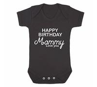 Reality Glitch Body à manches courtes - Inscription ’’Happy Birthday Mammy’’ - Noir - Noir - moyen