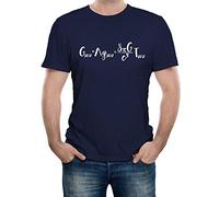 Reality Glitch Einstein's Field Equations Mens T-Shirt (Navy Blue, L)