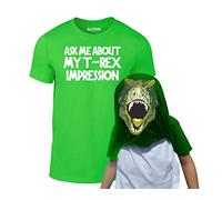 Reality Glitch Kids Ask Me About My T-Rex Flip T-Shirt (Irish Green-5-6 Years)