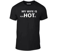 Reality Glitch My Wife is Hot T-Shirt (Black-Medium)