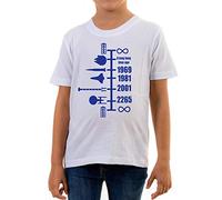 Reality Glitch T-shirt pour enfant Motif vaisseau spatial - Blanc - X-Large