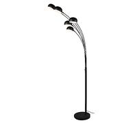 Reality, Lampadaire, Dito 5xE14, max.10,0 W Métal, noir mat, Corps: Métal, noir mat L:30,0cm, H:210,0cm, P:70,0cm Interrupteur,IP20,Sans illuminant
