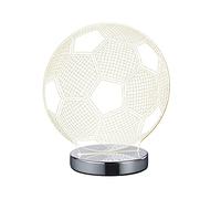 Reality, Lampe de table, Ball incl. 1 x LED,SMD,7,0 Watt,3000 - 6500K,400 Lm. Acryl, Transparent claire, Corps: metal, Chrome L:20,0cm, L:12,0cm, H:22,0cm IP20,Couleur de lumière réglable