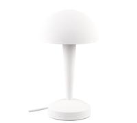 Reality Lampe de table Canaria R59561131, métal blanc mat, avec LED E14 de 4,9 watts, On/Off Touch