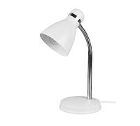 Reality, Lampe de table, Harvey 1xE27, max.10,0 W Corps: Métal, blanc mat L:14,5cm, H:33,0cm, P:22,0cm Interrupteur de cordon,Flexible,IP20,Sans illuminant