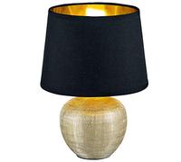 Reality Lampe de table LUXOR R50621079, céramique, E14, or, 18 x 18 x 26 cm