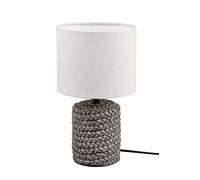 Trio-Leuchten Lampe de table Mala 1xE14 céramique Ø15 cm gris/blanc