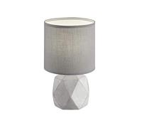 Reality, Lampe de table, Pike 1xE14, max.40,0 W Tissu, Titane, Corps: Beton, Couleur beton Ø:16,0cm, H:28,0cm IP20,Interrupteur de cordon, Gris