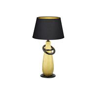 Reality, Lampe de table, Thebes 1xE14, max.40,0 W Tissu, Multicouleur, Corps: Céramique, or Ø:20,0cm, H:38,0cm IP20,Interrupteur de cordon