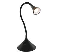 Reality, Lampe de table, Viper incl. 1 x LED,SMD,3,0 Watt,3000K,260 Lm. Corps: Plastique, Noir H:31,8cm, Ø:13,5cm, P:35,0cm IP20,Interrupteur,Flexible,Montage au mur