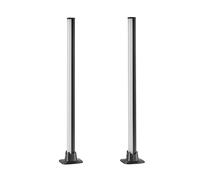 Reality LED Lampe de table garçon lot de 2 R55392102, plastique noir mat, incl. 2x 5 Watt LED, télécommande, lumière dynamique, contrôle du son, USB