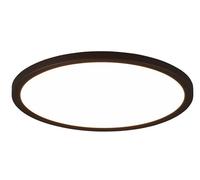 Reality LED Plafonnier Aureo R64371132, plastique noir mat, avec LED 18 Watt, changement de couleur, télécommande