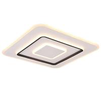 Reality LED plafonnier Jora R64293931, métal blanc mat, plastique, LED 55 Watt incluse, télécommande