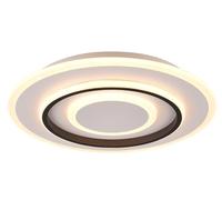 Reality LED plafonnier Jora R64303131, métal blanc mat, plastique, LED 46 Watt incluse, télécommande