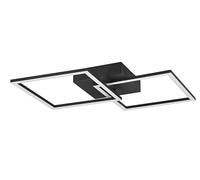 Reality LED Plafonnier Trail R64492132, Métal Noir mat, avec LED 20 Watt
