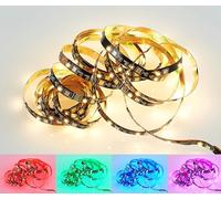 Reality LED Stripe Grip R65545102, plastique noir, LED RGB 15 Watt incluse, 500 cm raccourcissable, télécommande, changement de couleur