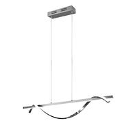 Trio-Leuchten Suspension LED Isabel R32201106 métal chromé 26 W variateur d'interrupteur