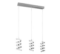 Reality LED Suspension Laola R34183106, métal chromé, avec 3x 8 Watt LED, variateur d’interrupteur