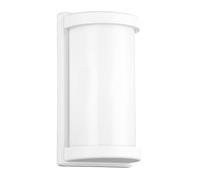 Reality Leuchten Applique murale d’extérieur Puelo R21186131, aluminium moulé sous pression blanc mat, abat-jour en plastique blanc, excl. 1x E27
