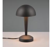 Trio-Leuchten Lampe de table Canaria R59561180, métal noir mat/doré, LED E14 4,9 W, On/Off Touch
