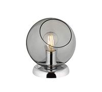 Reality Leuchten Clooney R50071054 Lampe de table en métal chromé et verre fumé non inclus 4 ampoules E27