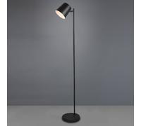 Reality Leuchten Lampadaire LED Blake, dimmable, noir, Salon / Salle à manger, Métal, Moderne, Lampadaire LED